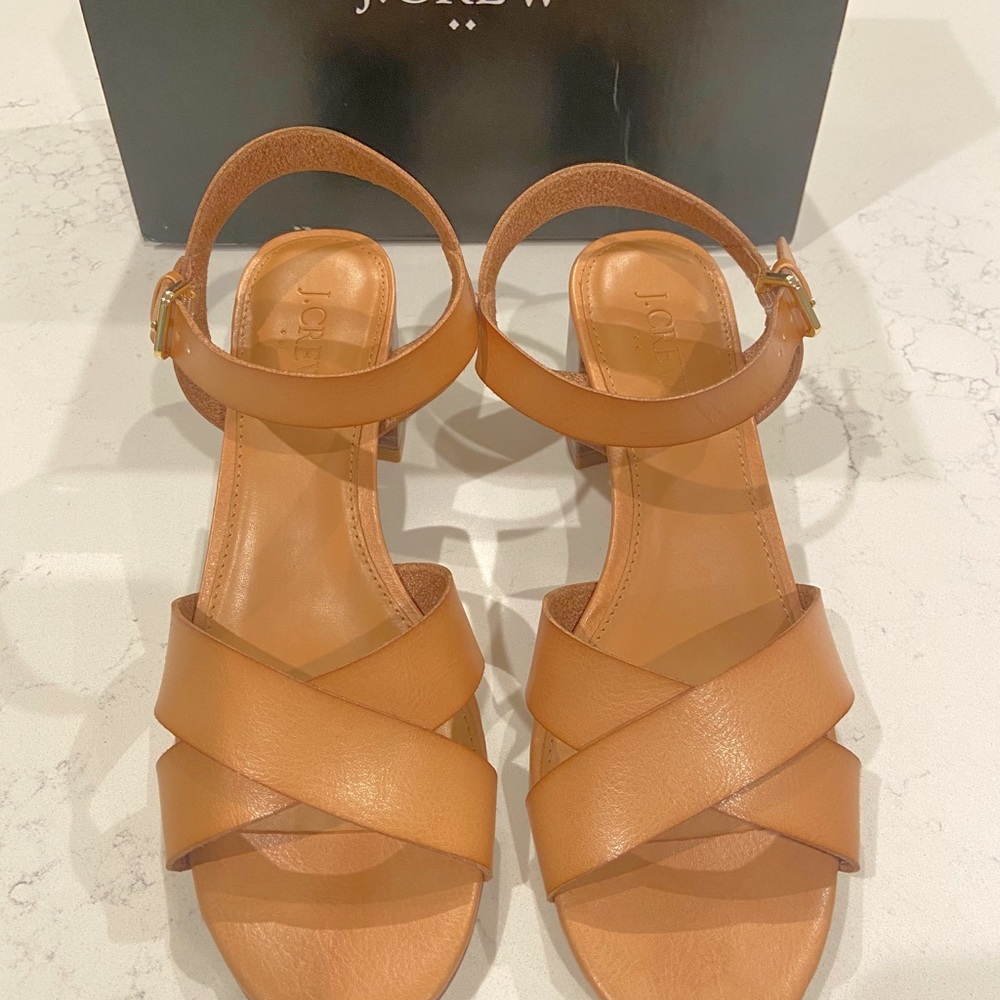 J. Crew Lowblock Heel Sandal - Picture 5 of 9